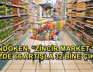 PALANDÖKEN, ‘ZİNCİR MARKET SAYISI YÜZDE 66 ARTIŞLA 32 BİNE ÇIKTI’