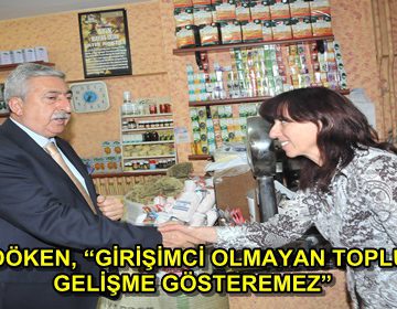 PALANDÖKEN, ‘GİRİŞİMCİ OLMAYAN TOPLUMLAR GELİŞME GÖSTEREMEZ’